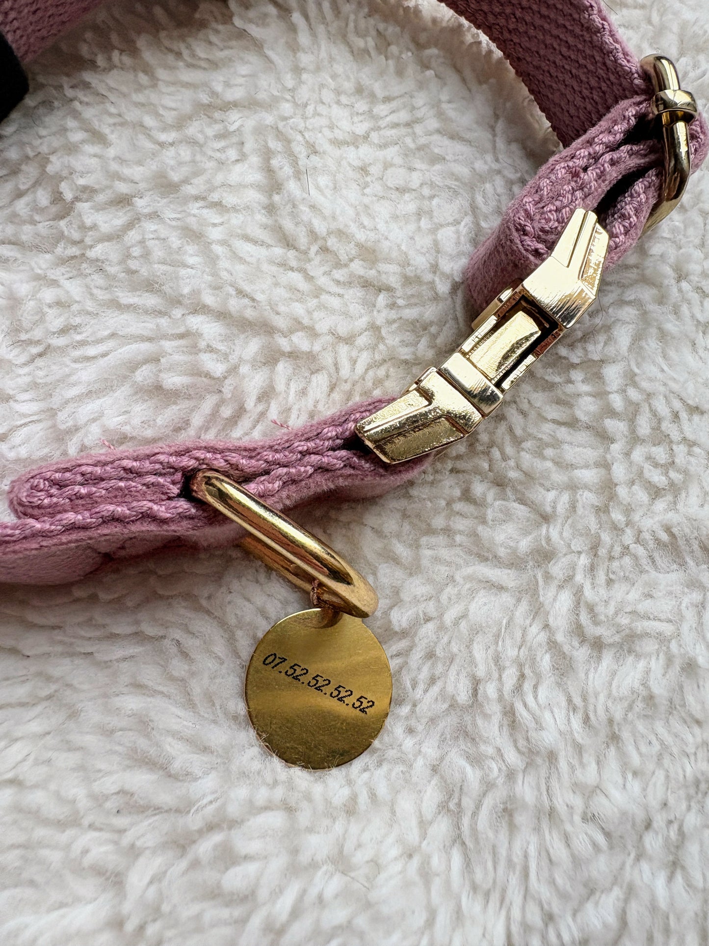 ✨Coffret personnalisé pour chien – Collier simili cuir rose avec médaillon gravé + laisse + patère gravée à la main – Cadeau chic prêt à offrir ✨